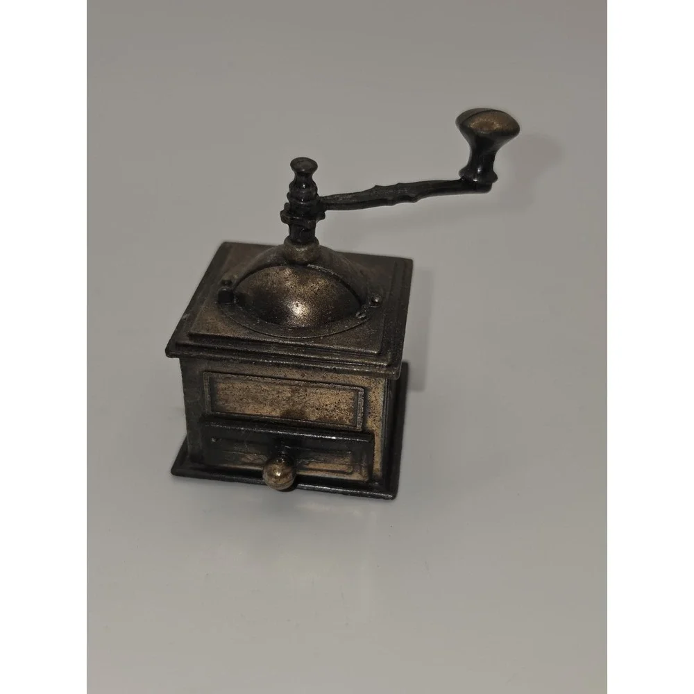 Antique Finished Die - Cast Miniature Coffee‎ Grinder Pencil Sharpener